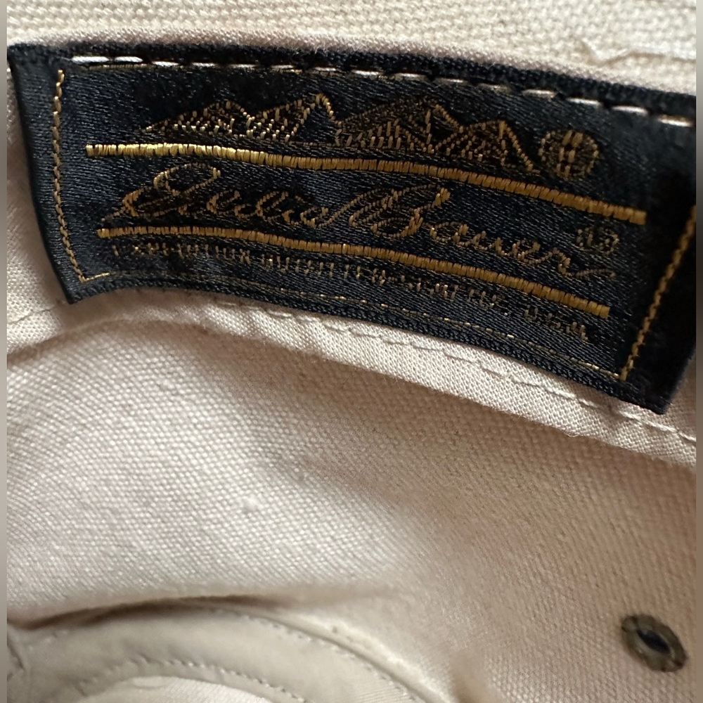 Eddie Bauer | Vintage Canvas Beige Fedora Hat, Unisex Size Medium - Picture 2 of 12